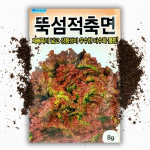 농우바이오 뚝섬적축면 상추씨앗 (8g)